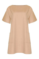 Paula Dress (Beige)