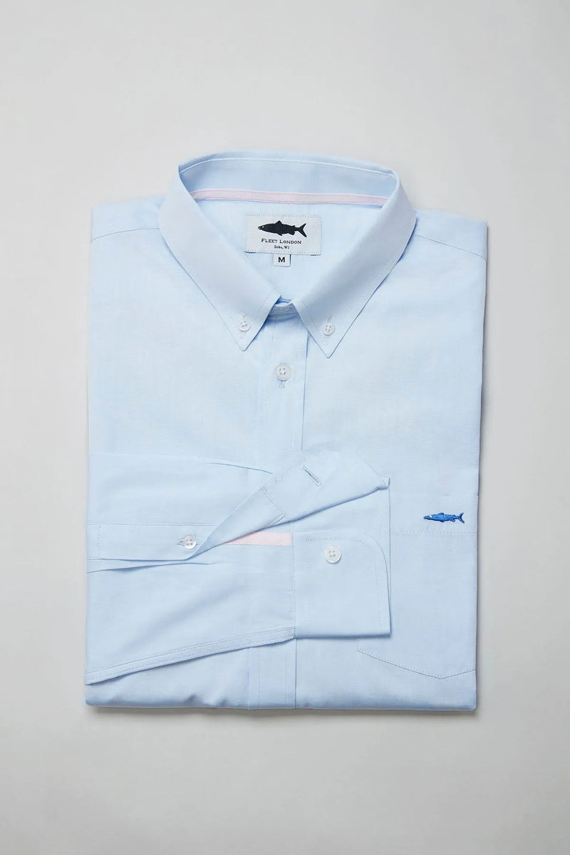 Periwinkle Blue Cotton Shirt for Men