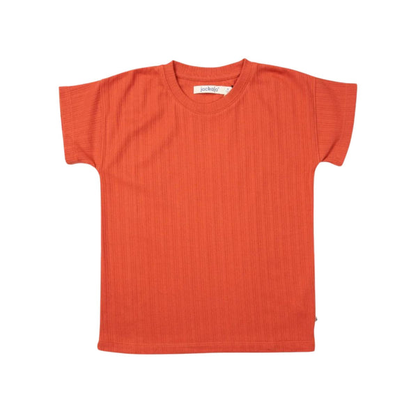 Brooklyn T-Shirt - Ribbed Persimmon