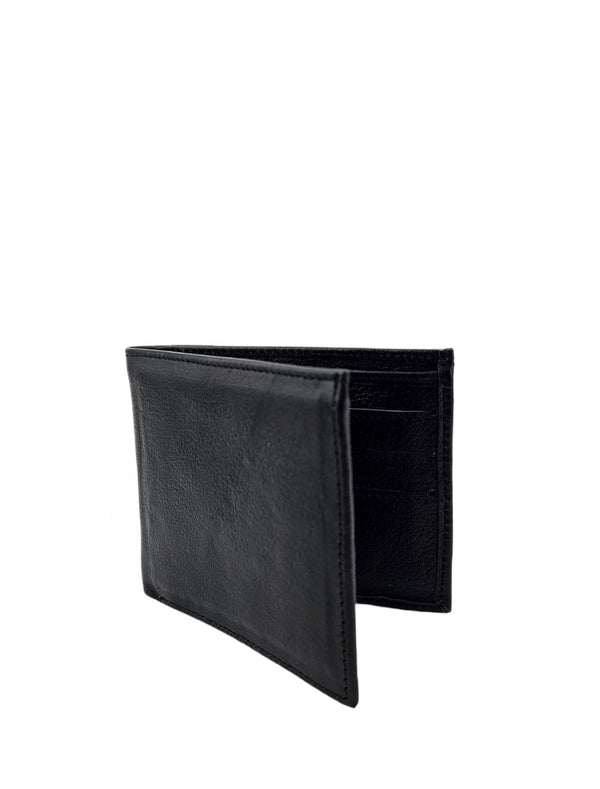 Men's Bifold Wallet Leather - Black