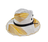 Elegant Leaf Fedora Hat