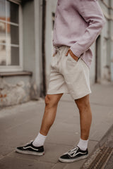 Linen shorts ARES M Cream