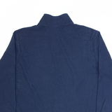 STARTER Blue 90s 1/4 Zip Fleece Mens L