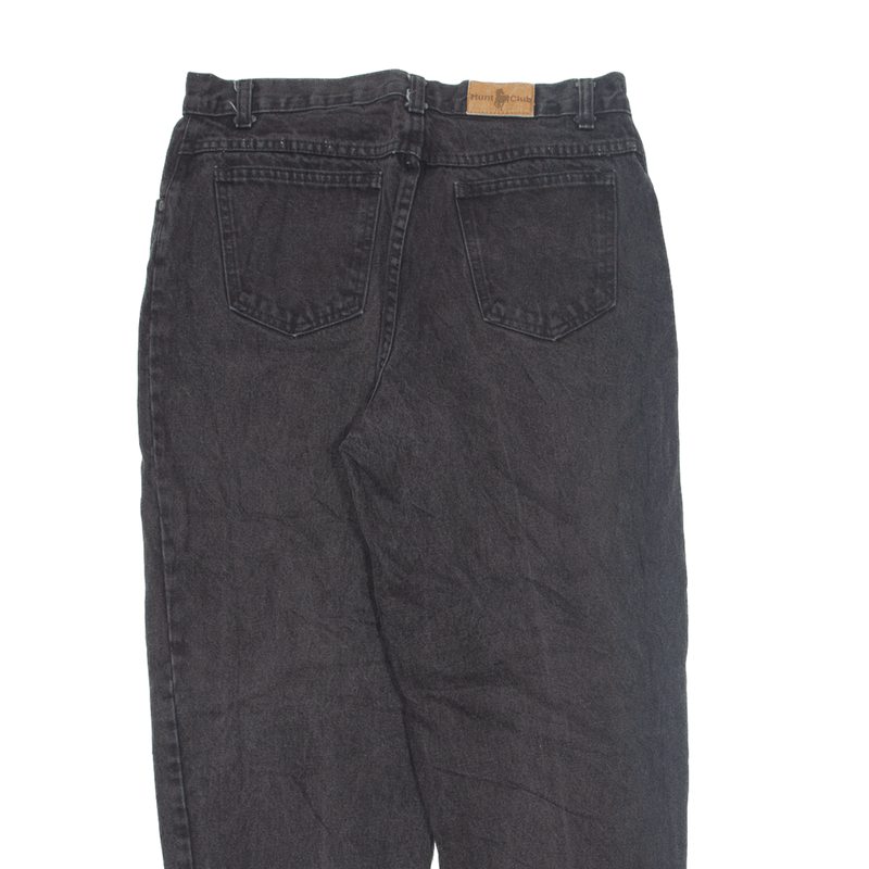 HUNT CLUB Petite Jeans Black 90s Denim Regular Mom Womens W32 L28
