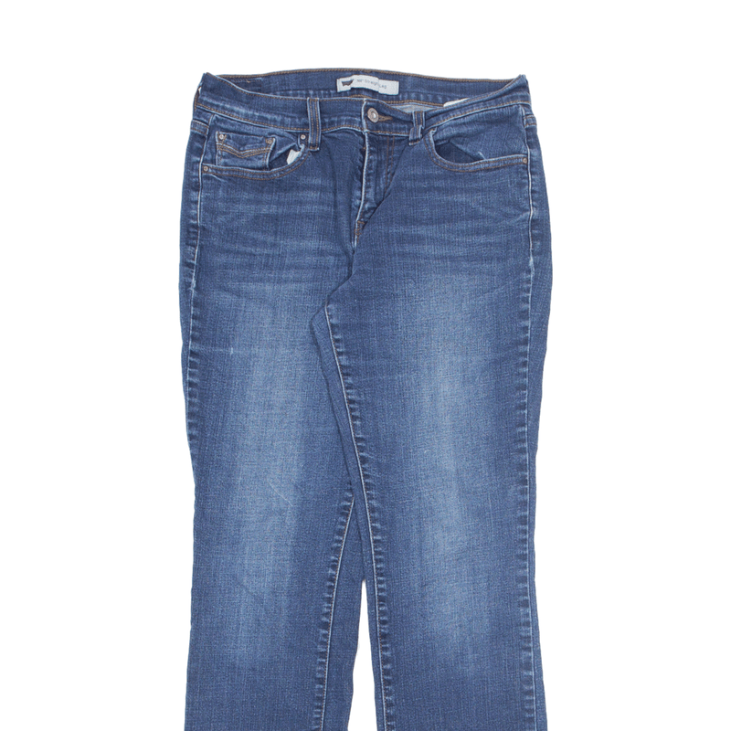 LEVI'S 505 Jeans Blue Denim Regular Straight Stone Wash Womens W28 L32