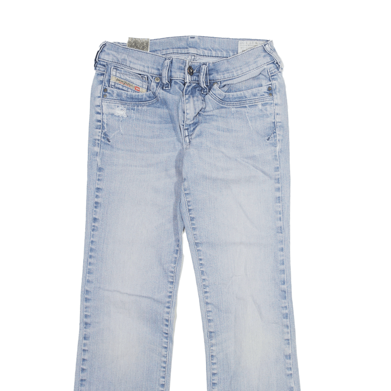 DIESEL Ronhoir Distressed Jeans Blue Denim Regular Bootcut Womens W24 L26