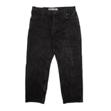 HARLEY DAVIDSON Genuine Motorclothes Jeans Black Denim Relaxed Straight Acid Wash Mens W34 L26