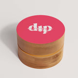 Mini Bamboo Travel Case with Coaster : Red