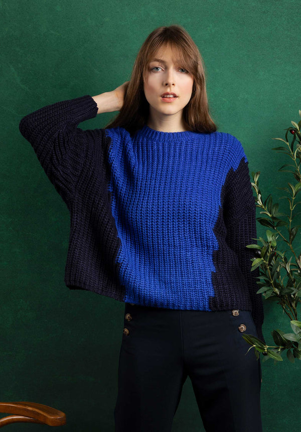 CLEMENCE Sweater Blue-Black