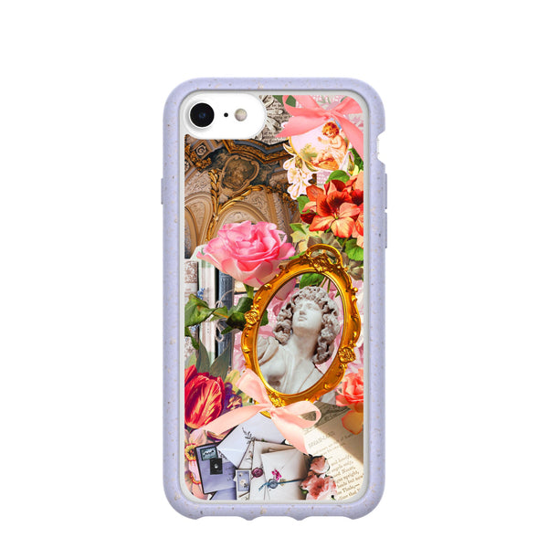 Clear Romanticized iPhone 6/6s/7/8/SE Case With Lavender Ridge