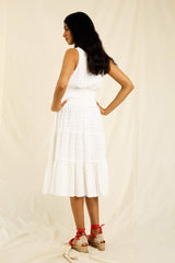ROUJE Dress Allegra Blanc