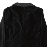 ARMANI Womens Blazer Jacket Black Velvet M