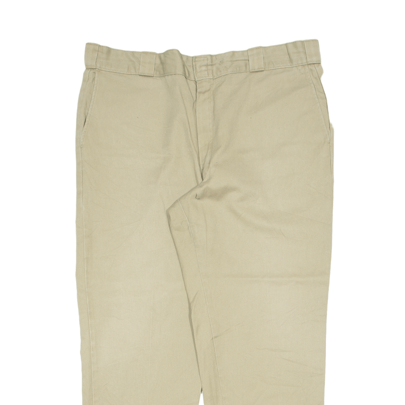 DICKIES Workwear Trousers Beige Regular Straight Mens W40 L30