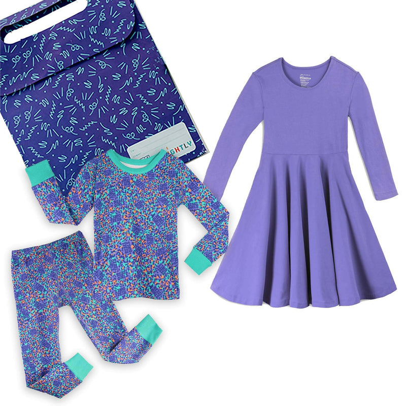 Rebel Girls Cotton Pajama & Dress 3-Piece Gift Set
