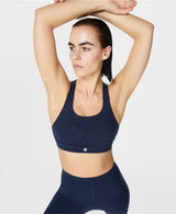 Power Medium Impact Sports Bra Sb8993 Navy-Blue