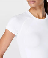 Athlete Crop Seamless Workout Sb8996 White