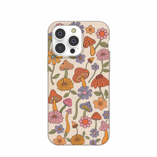 Seashell Shrooms and Blooms iPhone 14 Pro Max Case