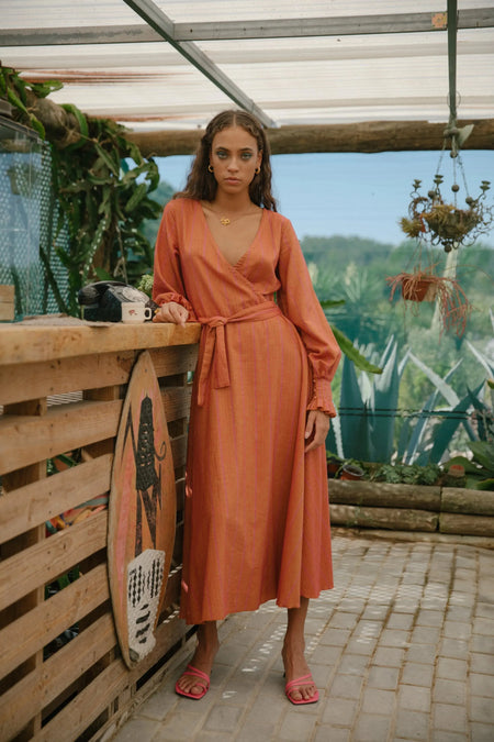 CELSIANA DRESS - ORANGE