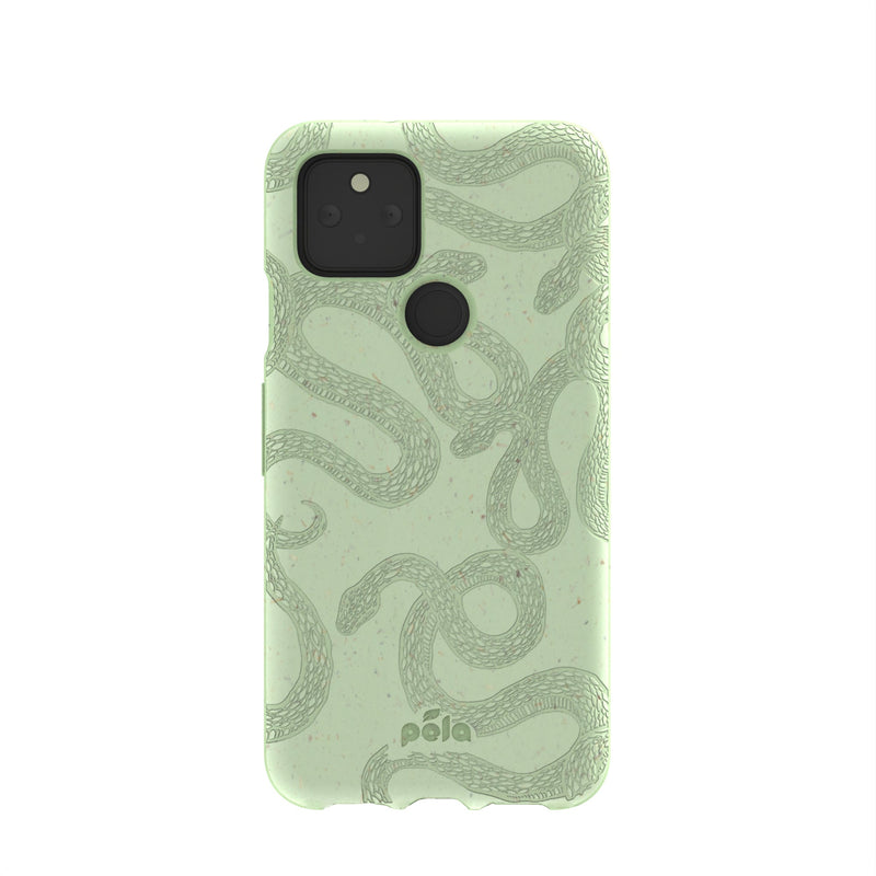 Sage Green Snaky Google Pixel 5 Case