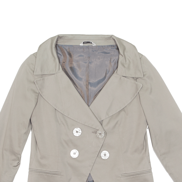 PIU & PIU Italy Bolero Style Blazer Jacket Grey Womens S