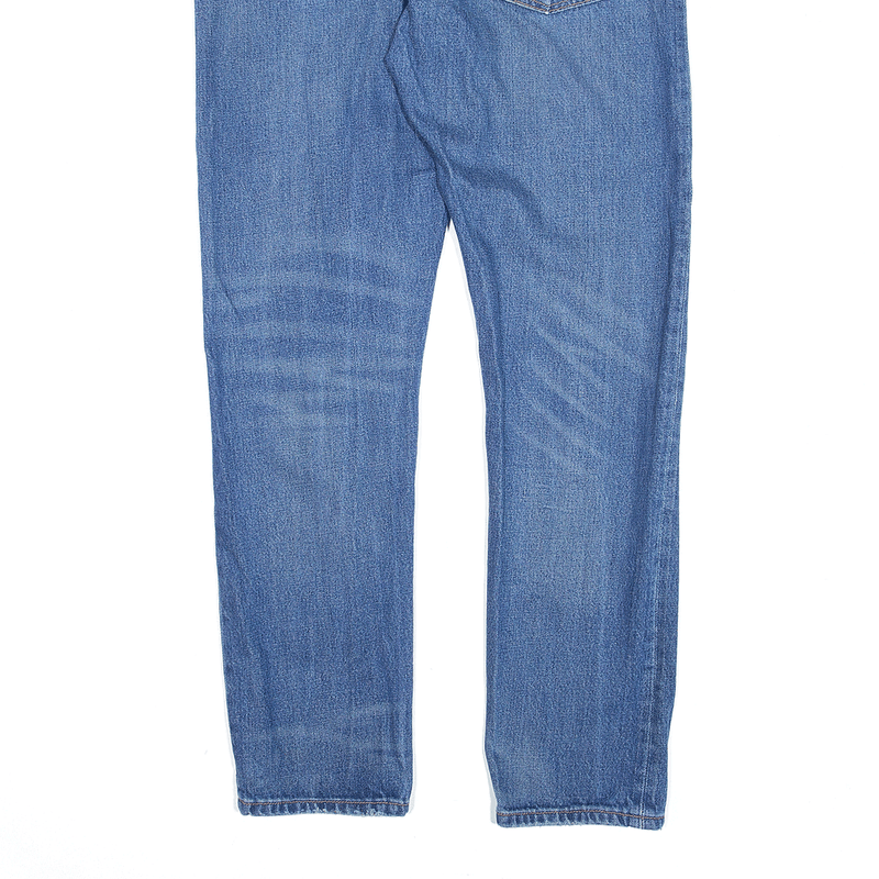 LEVI'S 501CT Blue Denim Regular Tapered Distressed Jeans Womens W31 L29