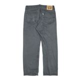 LEVI'S 505 Grey Denim Regular Straight Jeans Mens W31 L30