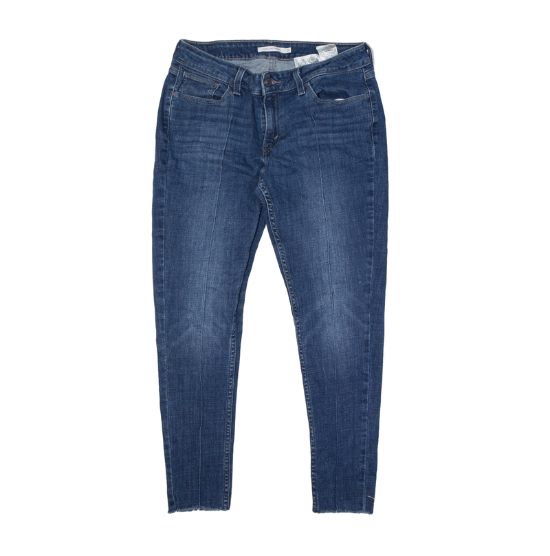 LEVI'S 535 Seam Detail Jeans Blue Denim Slim Skinny Stone Wash Womens W31 L27