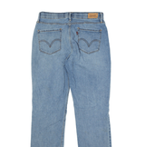 LEVI'S 525 Jeans Blue Denim Slim Straight Stone Wash Womens W29 L32