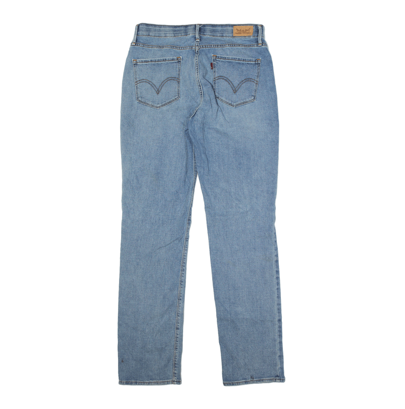 LEVI'S 525 Jeans Blue Denim Slim Straight Stone Wash Womens W29 L32