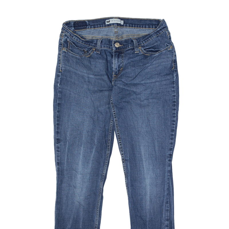 LEVI'S 524 Low Waist Jeans Blue Denim Slim Skinny Stone Wash Womens W30 L31