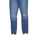 &DENIM Distressed High Waist Jeans Blue Denim Slim Skinny Stone Wash Womens W26 L28