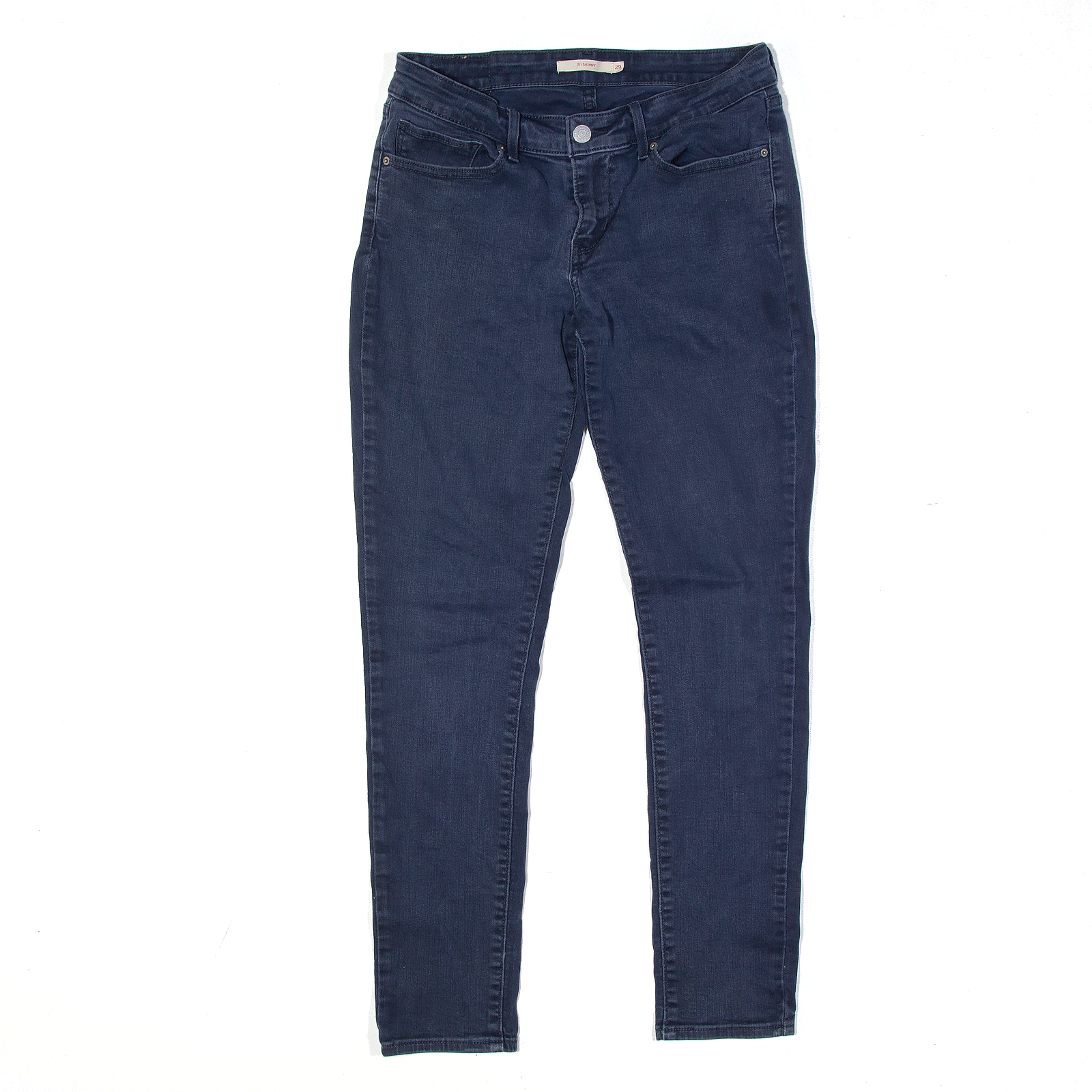 LEVI'S 711 Jeans Blue Denim Regular Skinny Womens W26 L28 – Cerqular