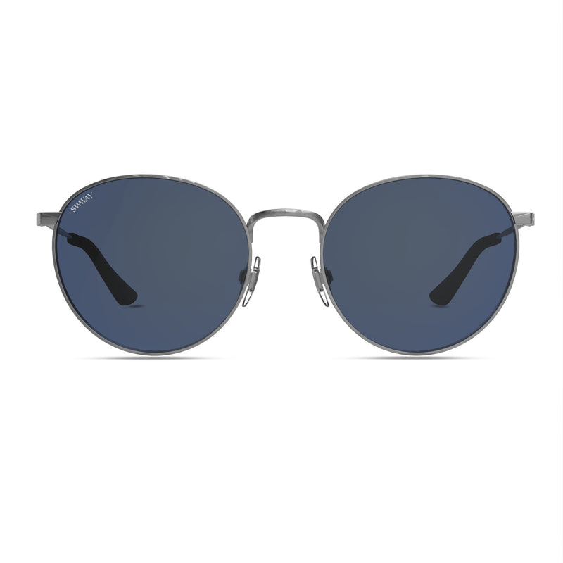 Santorini Rounds Sunglasses in Silver