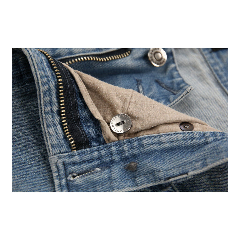 Valentino Jeans - 35W UK 14 Blue Cotton