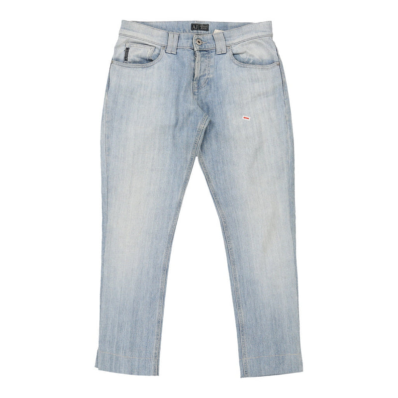 Armani Jeans Jeans - 32W UK 10 Blue Cotton Blend