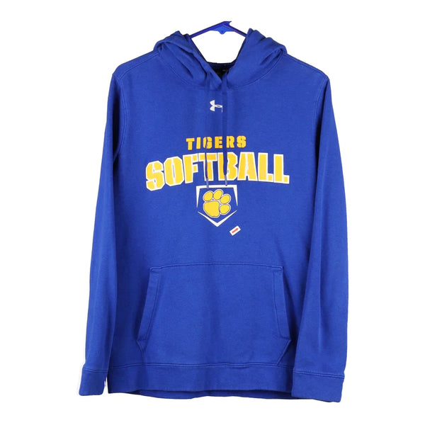 Tigers Softball Under Armour College Hoodie - Small Blue Cotton Blend