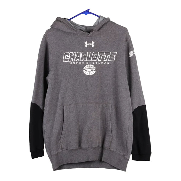Charlotte Motor Speedway Under Armour Hoodie - Small Grey Cotton Blend