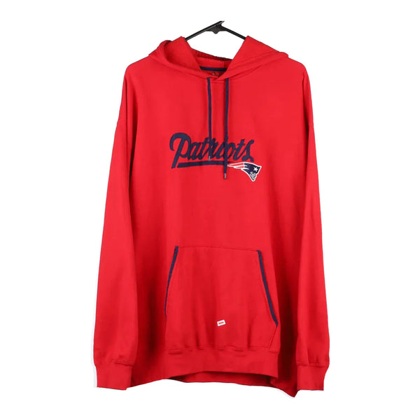 New England Patriots Nfl NFL Hoodie - 2XL Red Cotton Blend