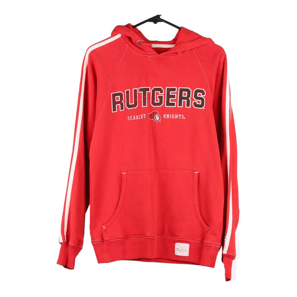 Scarlet Knights Rutgers Champion College Hoodie - Small Red Cotton Blend