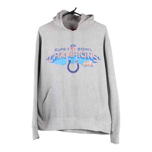 Indianapolis Colts 2007 Nfl NFL Hoodie - XL Grey Cotton Blend