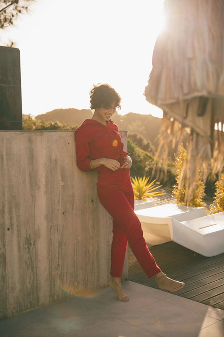 HARRISIA TROUSERS - RED