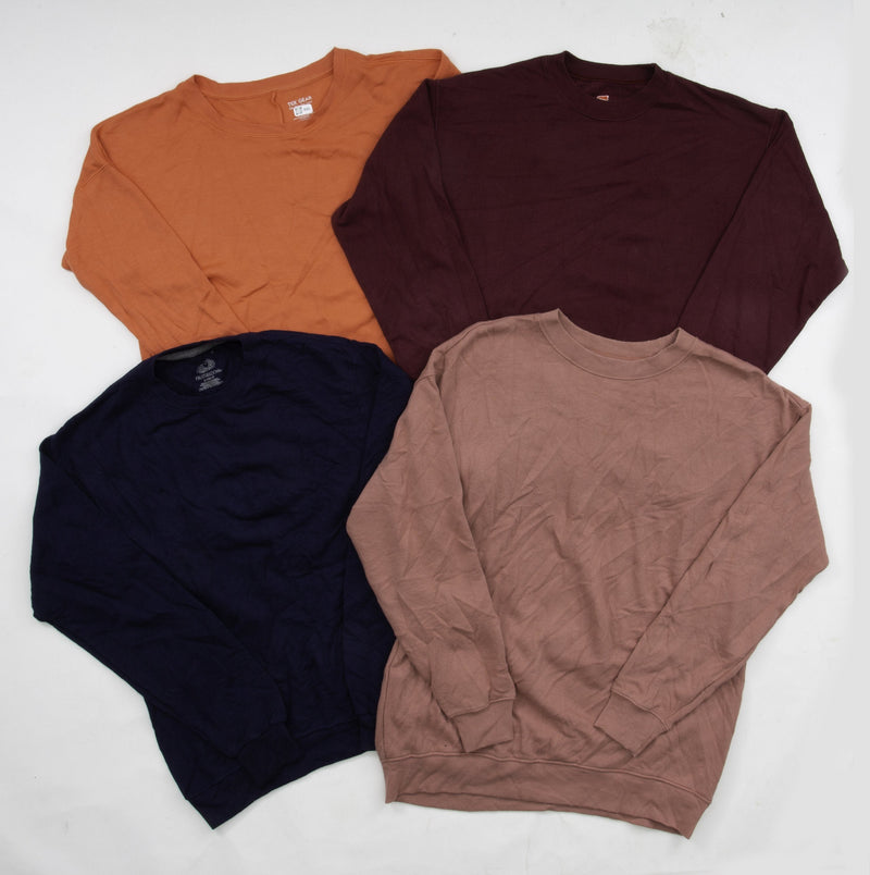 Preloved Solid Crewneck Sweatshirts | Set of 4