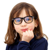 Topfoxx Kids Blue Light Blockers Square Frame Junie Black