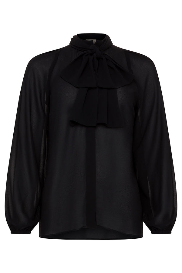 Sustainable-womens-clothing-black-pussy-bow-blouse-eco-friendly-clothing