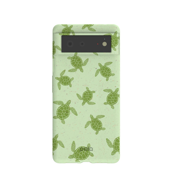 Sage Green Tiny Turtles Google Pixel 6 Case