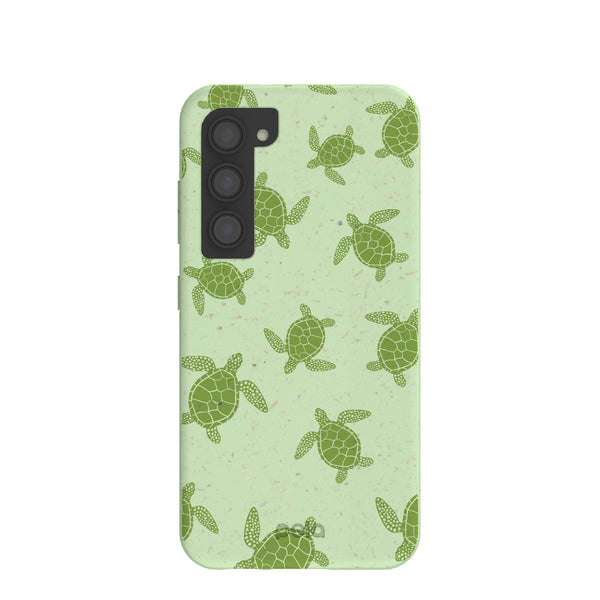 Sage Green Tiny Turtles Samsung Galaxy S23 Case
