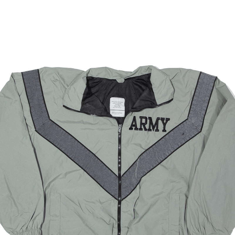 AMERICAN POWER SOURCE INC Army Track Military Jacket Green Nylon Mens M