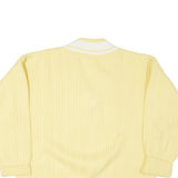 Jumper Yellow Cable Knit V-Neck Womens L
