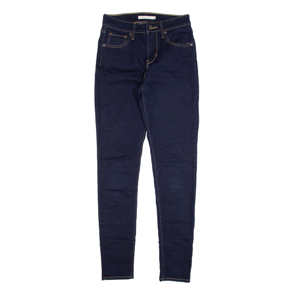 LEVI'S 721 High Rise Jeans Blue Denim Slim Straight Womens W26 L30