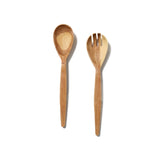Make a simple salad or pasta dish more inviting with our wooden serving set, handcrafted from all natural olive wood.